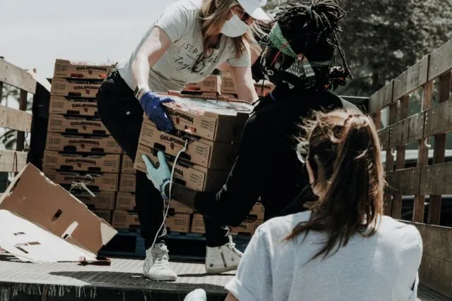 Photo helping neighbors community support