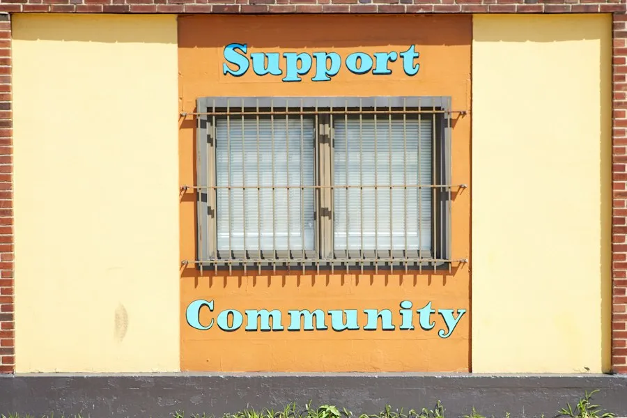 Photo helping neighbors community support